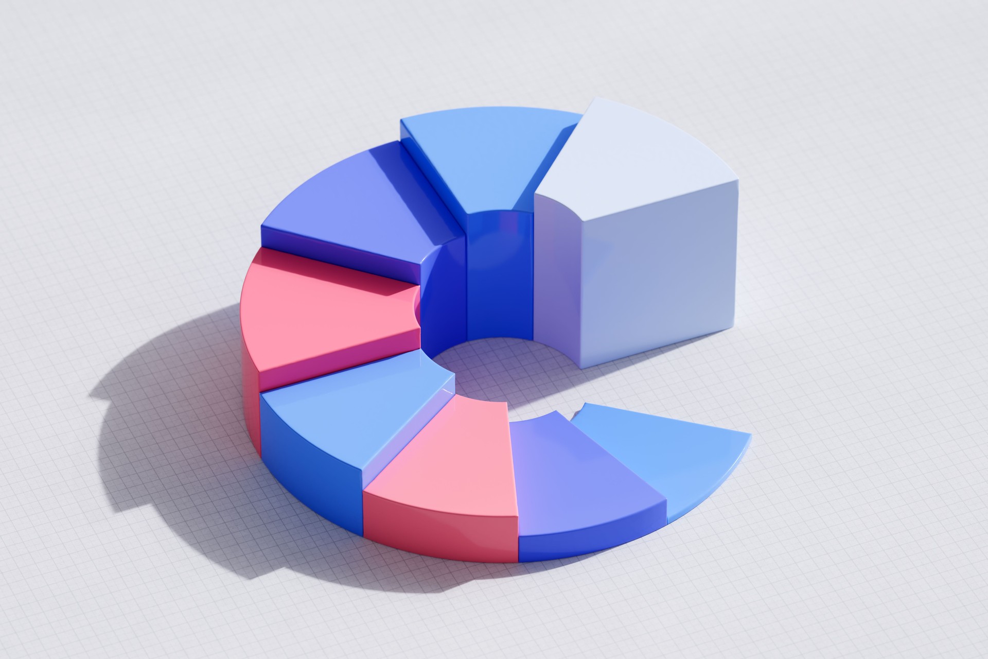 Multicoloured Pie Chart